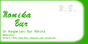 monika bur business card